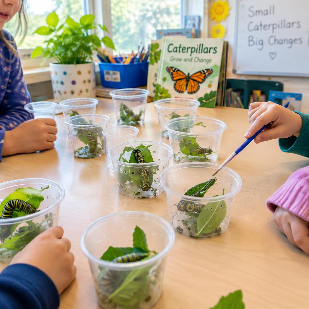Classroom kit with individual caterpillar cups